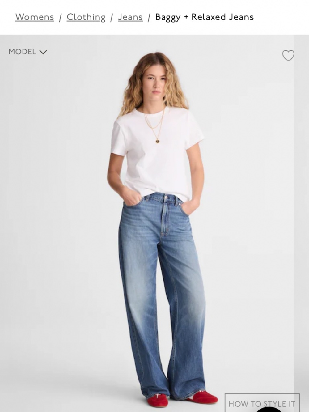 Madewell low slung baggy jeans